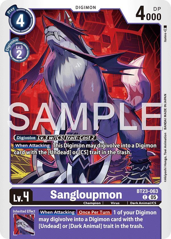 Sangloupmon - Hackers' Slumber (BT-23)