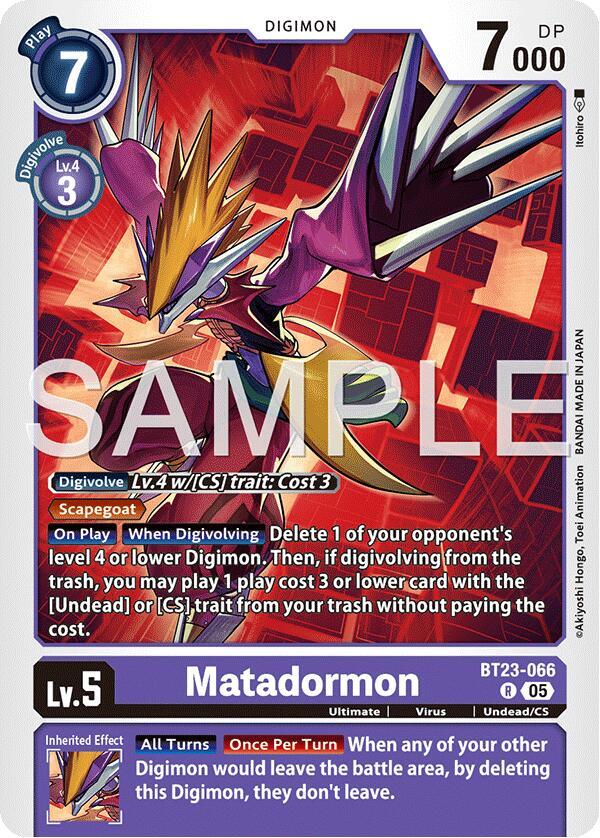 Matadormon - Hackers' Slumber (BT-23)