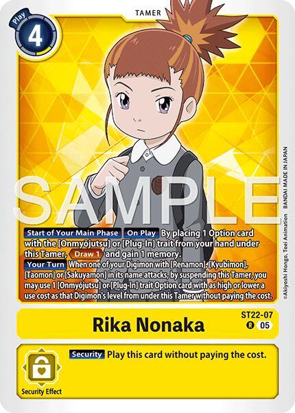 Rika Nonaka - Starter Deck 22: Amethyst Mandala Advanced Deck Set (ST-22)