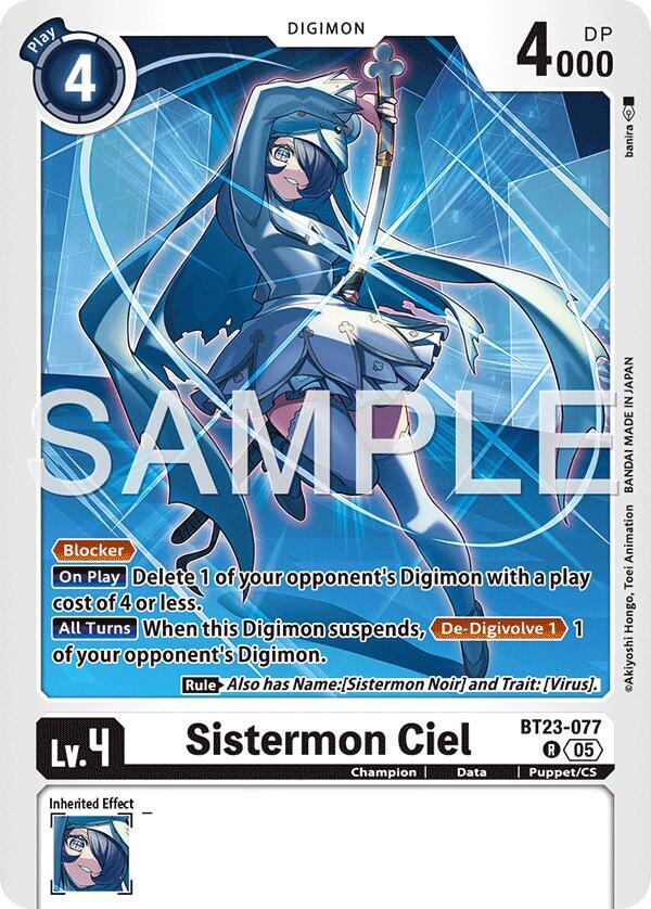 Sistermon Ciel - Hackers' Slumber (BT-23)