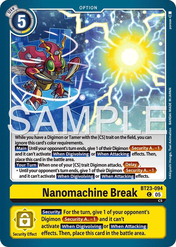 Nanomachine Break - Hackers' Slumber (BT-23)