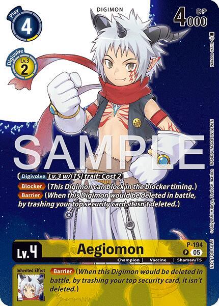 Aegiomon (Digimon Story: Time Stranger Promo Pack) - Digimon Promotion Cards (D-PR)