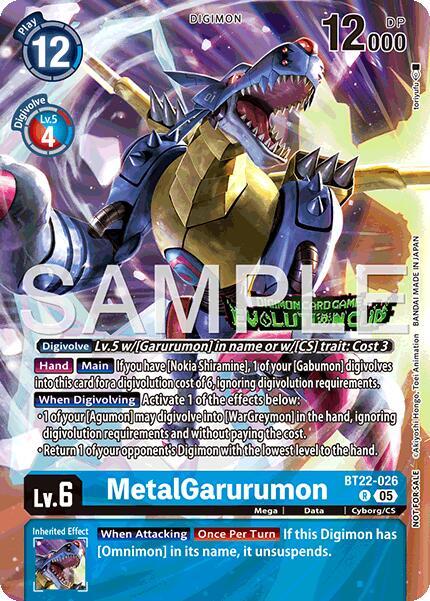 MetalGarurumon (Evolution Cup 2025 Vol. 3 Participant) - Cyber Eden (BT-22)