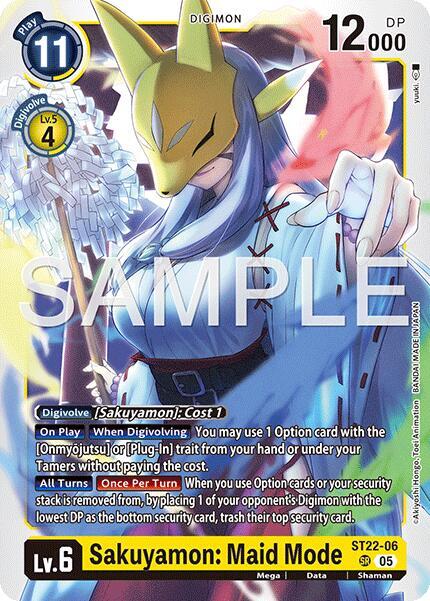 Sakuyamon: Maid Mode - Starter Deck 22: Amethyst Mandala Advanced Deck Set (ST-22)