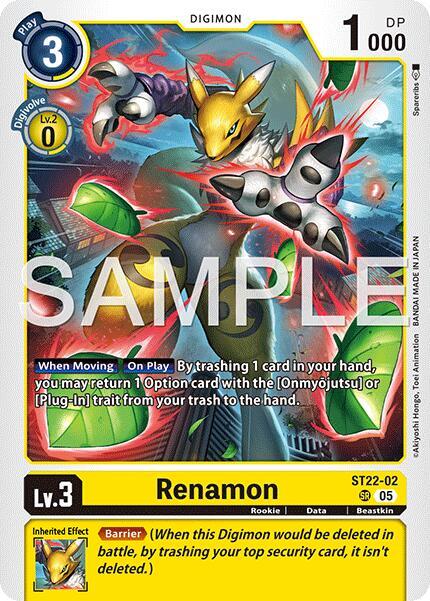 Renamon (ST22-02) - Starter Deck 22: Amethyst Mandala Advanced Deck Set (ST-22)