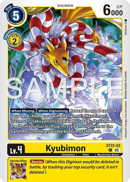 Kyubimon (ST22-03) - Starter Deck 22: Amethyst Mandala Advanced Deck Set (ST-22)