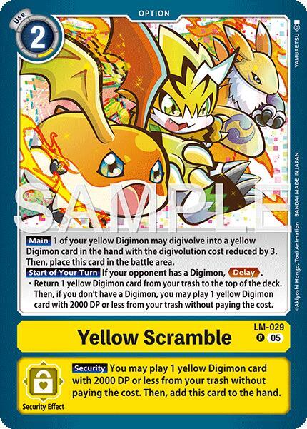 Yellow Scramble (LM-029) (Alternate Art) - Starter Deck 22: Amethyst Mandala Advanced Deck Set (ST-22)