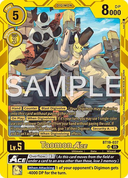 Taomon ACE (Alternate Art) - Starter Deck 22: Amethyst Mandala Advanced Deck Set (ST-22)