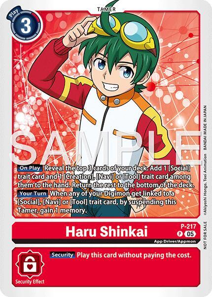 Haru Shinkai (Official Store Tournament 2026 Vol. 1) - Digimon Promotion Cards (D-PR)