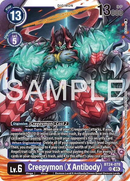 Creepymon (X Antibody) - Time Stranger (BT-24)