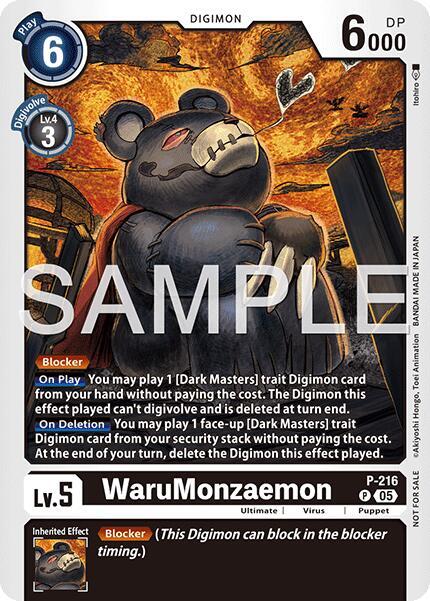 WaruMonzaemon (Official Store Tournament 2026 Vol. 1) - Digimon Promotion Cards (D-PR)