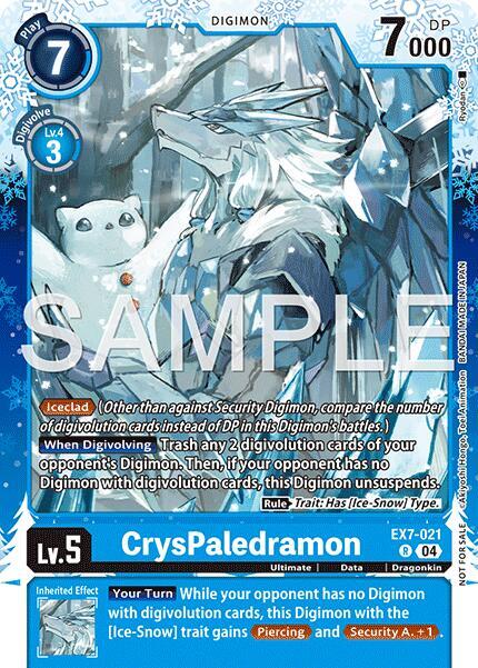 CrysPaledramon (Regulation Battle Vol. 4 Winner) - Digimon LIBERATOR (EX-07)