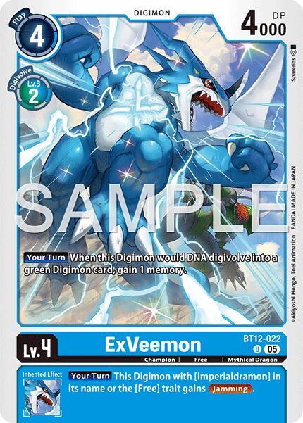 ExVeemon - BT12-022 (Reprint) - Advanced Booster Digimon Generation (AD-01)