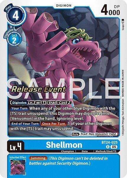 Shellmon - Time Stranger Release Events Cards