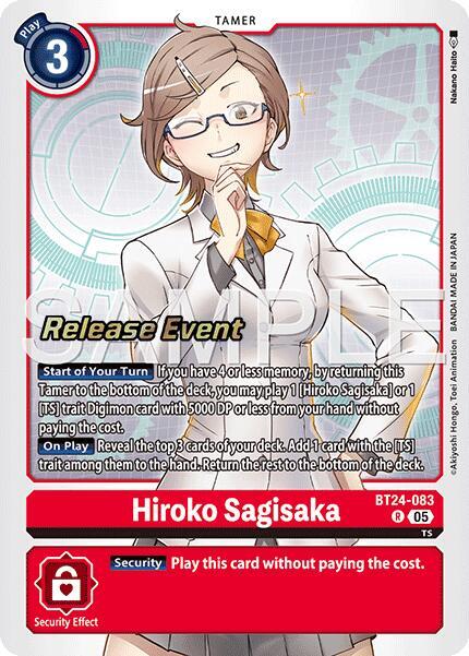Hiroko Sagisaka - Time Stranger Release Event Cards (BT-24_PR)