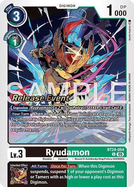 Ryudamon - Time Stranger Release Event Cards (BT-24_PR)