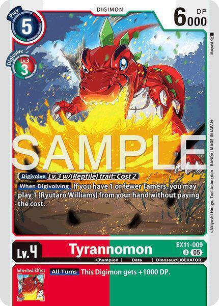 Tyrannomon - Dawn of Liberator (EX-11)
