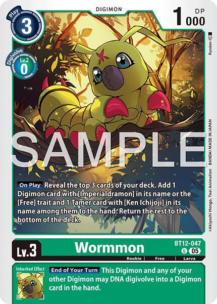 Wormmon - BT12-047 (Reprint) - Advanced Booster Digimon Generation (AD-01)