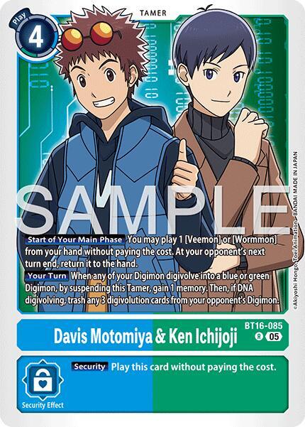 Davis Motomiya & Ken Ichijoji (Reprint) - Advanced Booster Digimon Generation (AD-01)