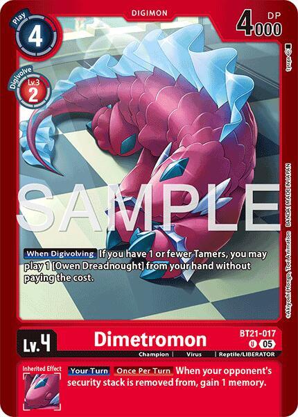 Dimetromon - BT21-017 - Limited Card Pack -Another Knight- (LM-07)
