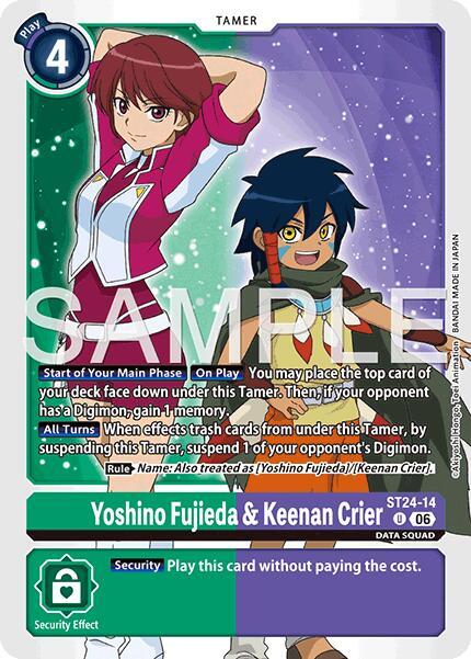 Yoshino Fujieda & Keenan Crier - Starter Deck 24: Data Squad (ST-24)