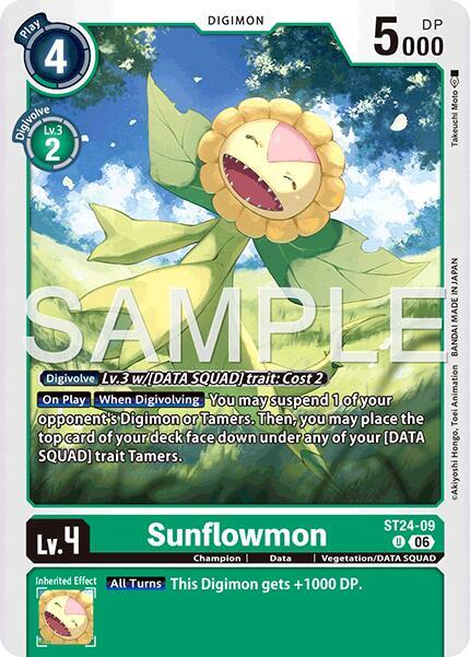 Sunflowmon - Starter Deck 24: Data Squad (ST-24)