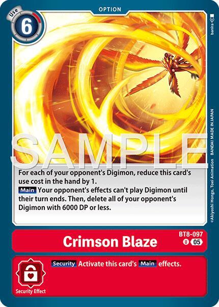 Crimson Blaze (Reprint) - Advanced Booster Digimon Generation (AD-01)