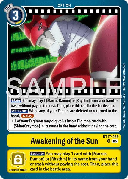 Awakening of the Sun (Reprint) - Advanced Booster Digimon Generation (AD-01)