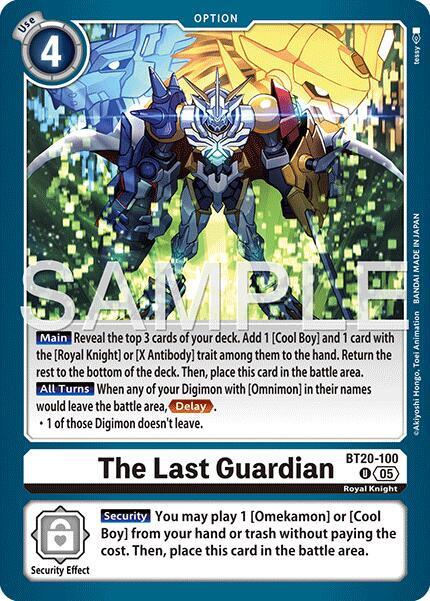 The Last Guardian (Reprint) - Advanced Booster Digimon Generation (AD-01)