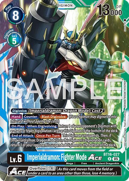 Imperialdramon: Fighter Mode ACE - BT16-027 (Reprint) - Advanced Booster Digimon Generation (AD-01)