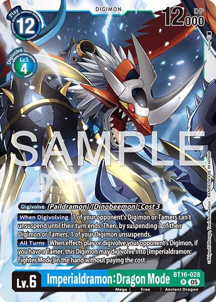 Imperialdramon: Dragon Mode - BT16-028 (Reprint) - Advanced Booster Digimon Generation (AD-01)