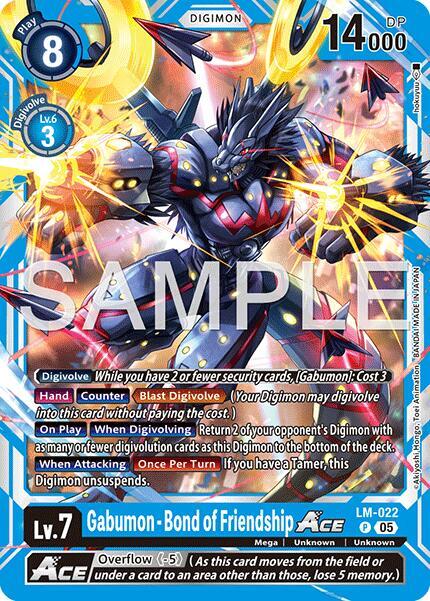 Gabumon - Bond of Friendship ACE (Reprint) - Advanced Booster Digimon Generation (AD-01)