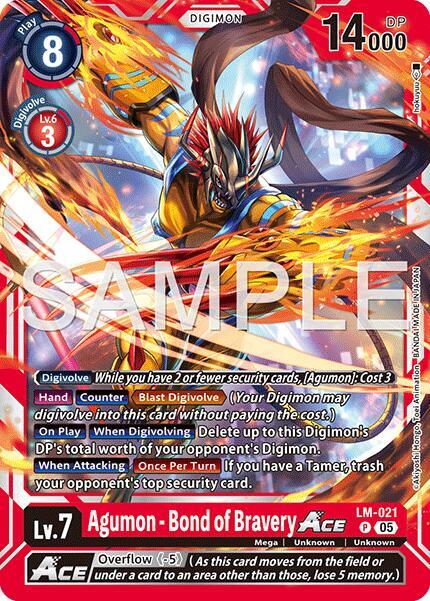 Agumon - Bond of Bravery ACE (Reprint) - Advanced Booster Digimon Generation (AD-01)