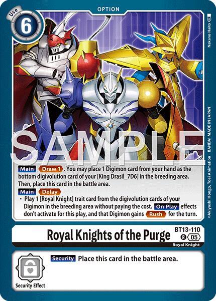 Royal Knights of the Purge (Reprint) - Advanced Booster Digimon Generation (AD-01)