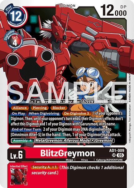 BlitzGreymon - Advanced Booster Digimon Generation (AD-01)