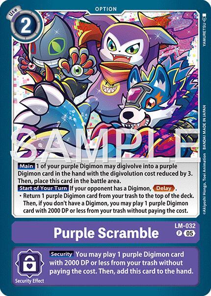 Purple Scramble (Reprint) - Advanced Booster Digimon Generation (AD-01)