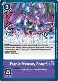 Purple Memory Boost! (Reprint) - Advanced Booster Digimon Generation (AD-01)