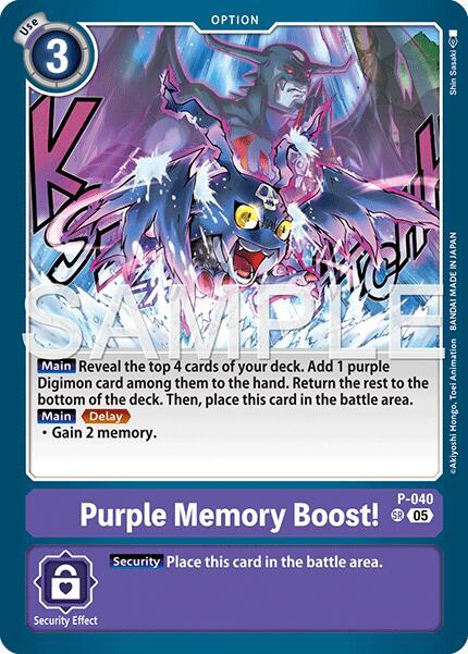 Purple Memory Boost! (Reprint) - Advanced Booster Digimon Generation (AD-01)