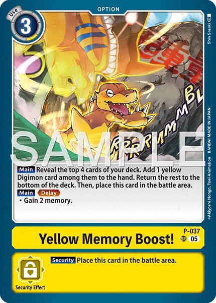 Yellow Memory Boost! (Reprint) - Advanced Booster Digimon Generation (AD-01)
