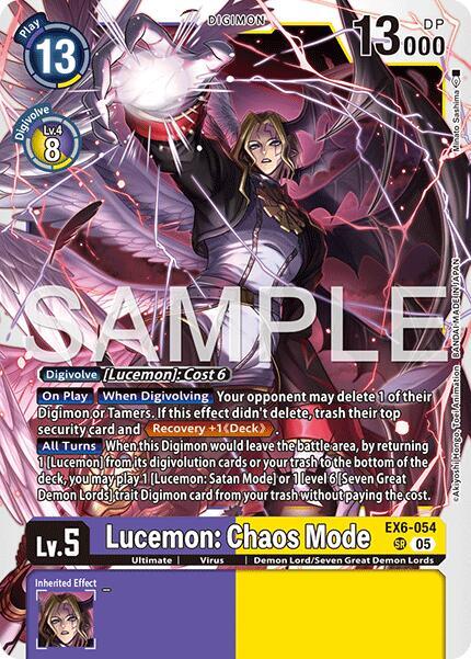 Lucemon: Chaos Mode (Reprint) - Advanced Booster Digimon Generation (AD-01)