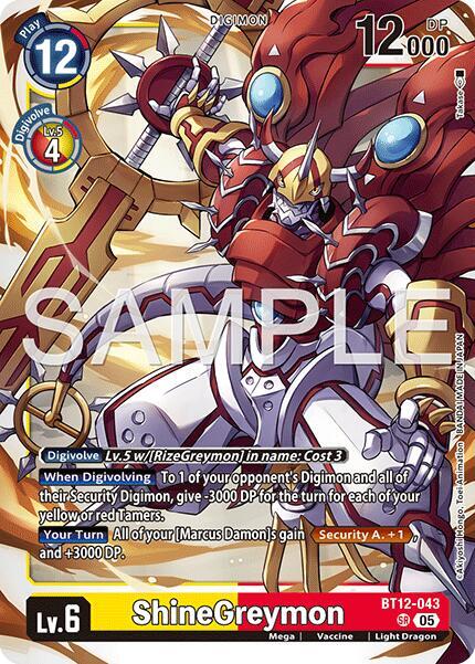 ShineGreymon - BT12-043 (Reprint) - Advanced Booster Digimon Generation (AD-01)