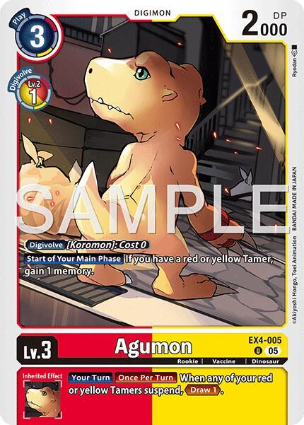 Agumon - EX4-005 (Reprint) - Advanced Booster Digimon Generation (AD-01)