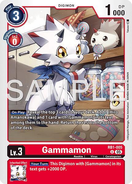 Gammamon - RB1-005 (Reprint) - Advanced Booster Digimon Generation (AD-01)