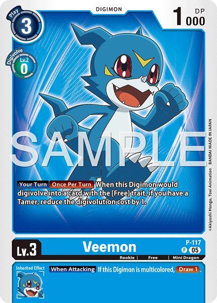 Veemon - P-117 (Reprint) - Advanced Booster Digimon Generation (AD-01)