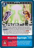 Miraculous Mega Knight (Reprint) - Advanced Booster Digimon Generation (AD-01)