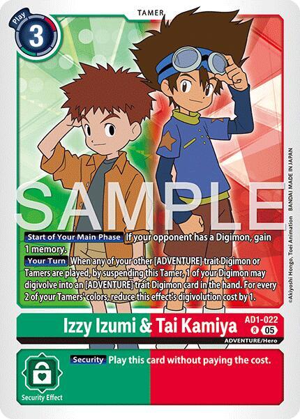 Izzy Izumi & Tai Kamiya - Advanced Booster Digimon Generation (AD-01)