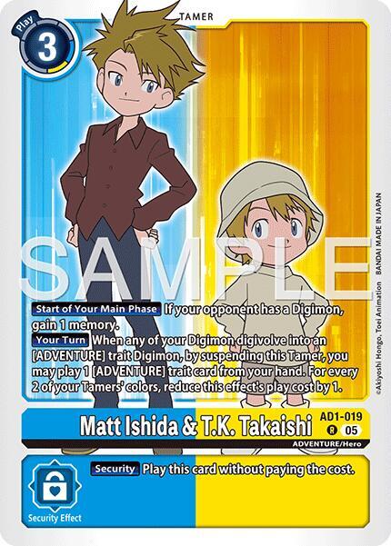 Matt Ishida & T.K. Takaishi - Advanced Booster Digimon Generation (AD-01)