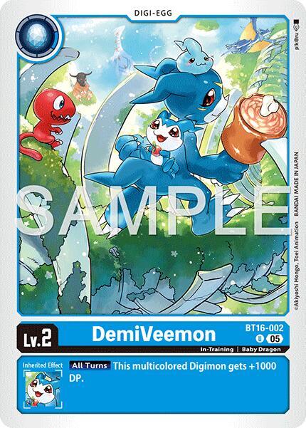 DemiVeemon - BT16-002 (Reprint) - Advanced Booster Digimon Generation (AD-01)