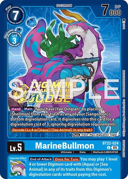 MarineBullmon (Judge Pack 9) - Cyber Eden (BT-22)