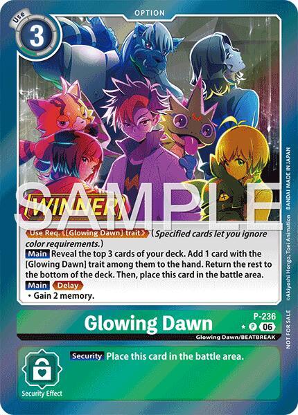 Glowing Dawn (Store Tournament 2026 Vol. 2 Winner Pack) - Digimon Promotion Cards (D-PR)